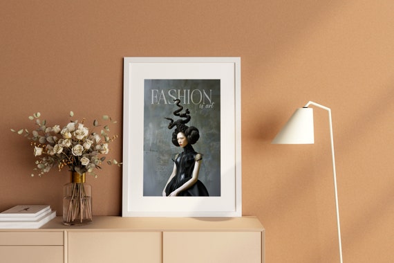 Fashion is Art,Digital Print Download,Modern Wall Decor,Printable Wall Art