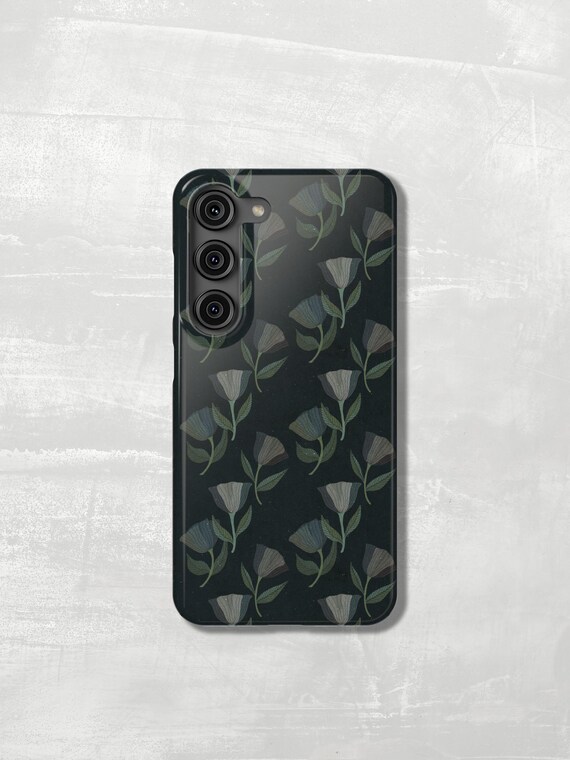 Dark Floral Samsung Phone Case — Choose Tough or Slim