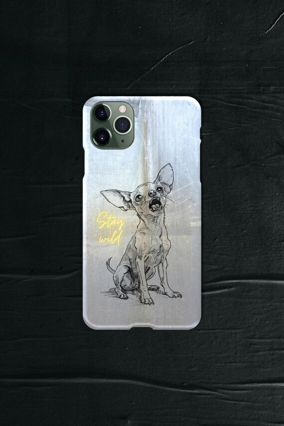 Stay Wild Glossy Phone Case Cover for iPhone Android Slim Protective Stylish Phone Case Cover Gift