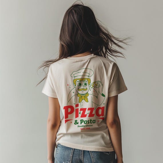 Pizza & Pasta T-Shirt - Soft, Stylish Tee for Food Lovers - Perfect Gift!