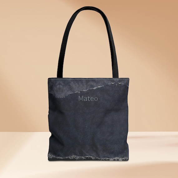 Custom Tote Bag, Personalized Name Initials, Monogrammed Grocery Bag, Shopping Tote, Eco-Friendly Reusable Handbag, Gift Idea