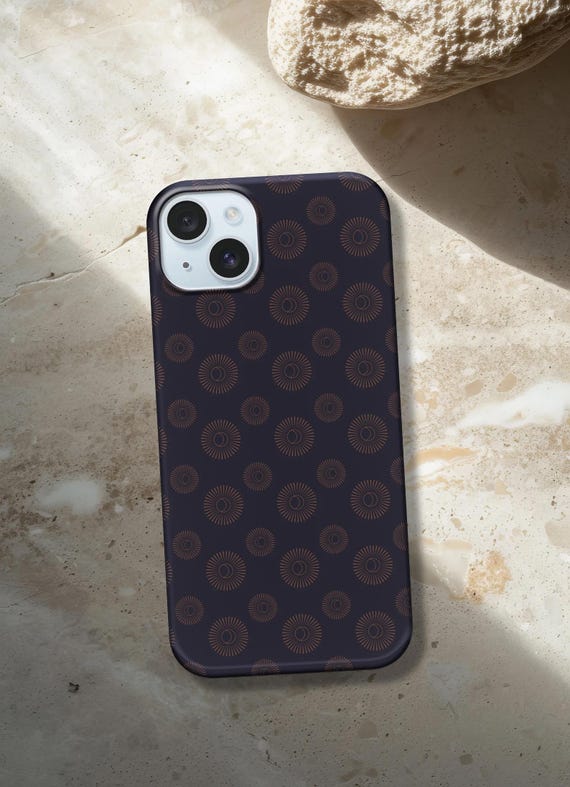 Sun & Moon Glossy Phone Case Cover for iPhone Android Slim Protective Stylish Phone Case Cover Gift