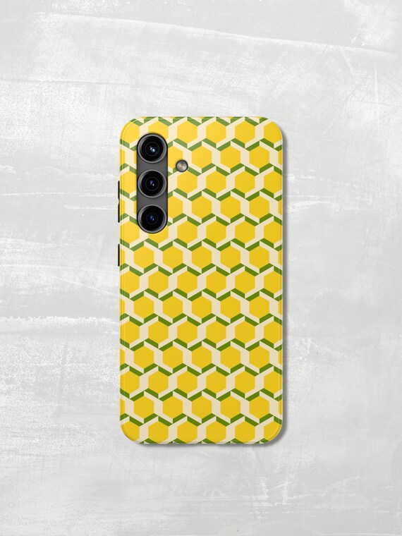 Vintage Honeycomb Samsung Phone Case — Choose Tough or Slim