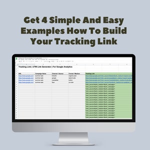 Tracking Links for Google Analytics UTM Link Generator in Google Sheet ...