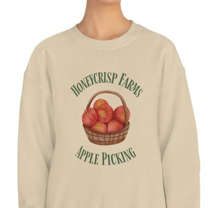 Apple picking sweatshirt apple orchard crewneck fall gift for friend sweater autumn