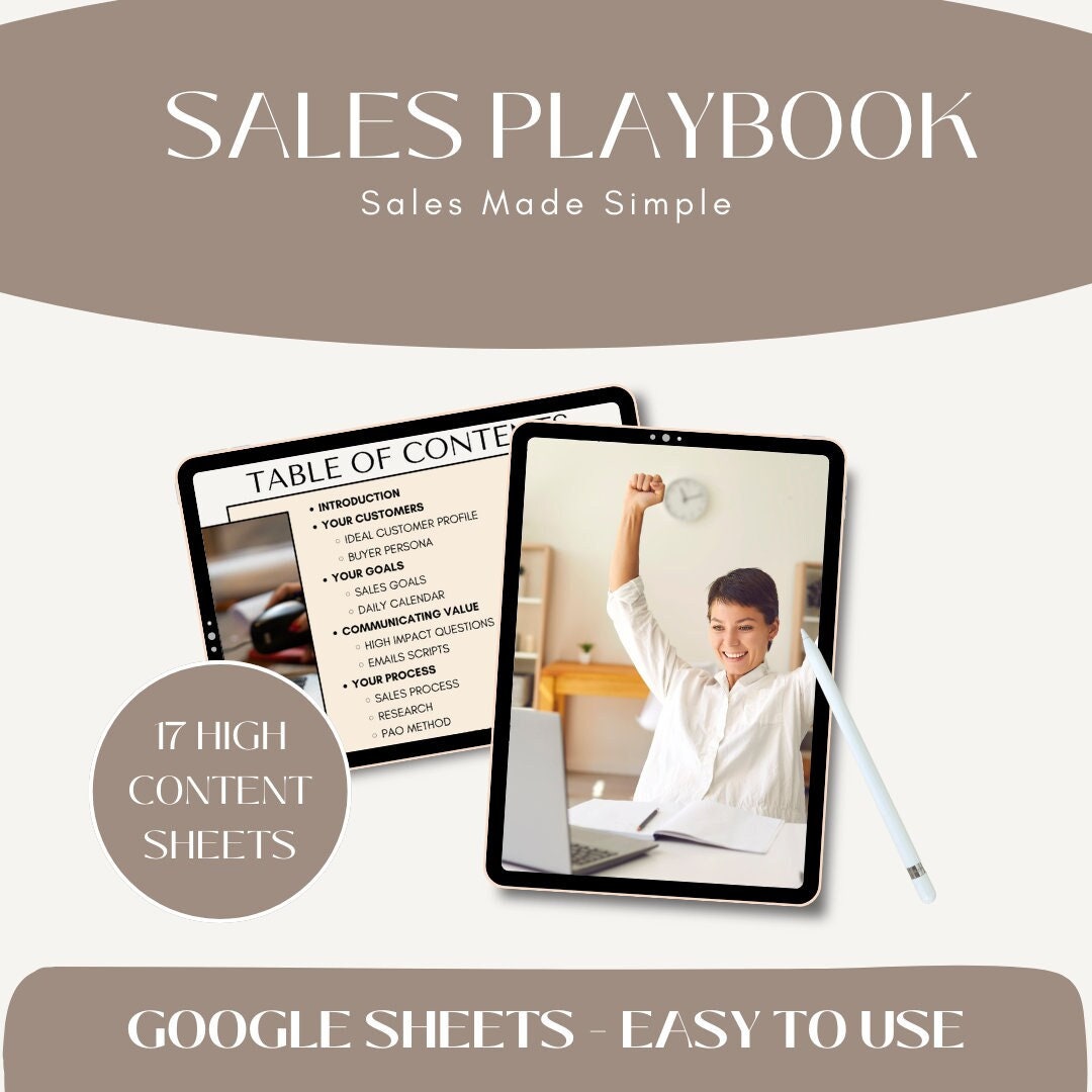Sales Guide Examples Sales Guide Template for Small Businesses Increase Sales & - Etsy