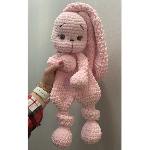 Crochet BUNNY LOVEY , Christmas gift, Easter gift, baby shower gift, Valentine’s Day gift, birthday gift, gift for kids