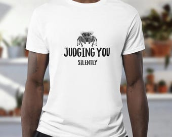 Jumping Spider T-Shirt, Judging You, Unisex Athletic Fit