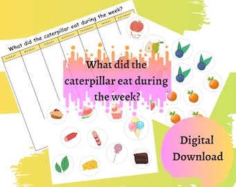 Days of the Week Worksheet, A Very Hungry Caterpillar, Book Activity, Reading Sequence, Preschool Activity, Kindergarten Reading, Printable