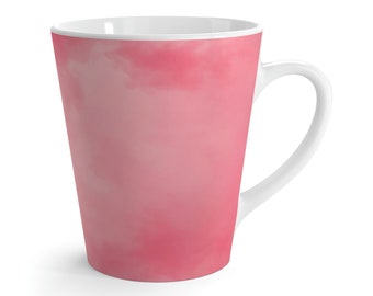 Roze Sky Latte Mok, 12 Oz