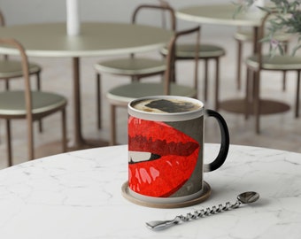 Muah! Van kleur veranderende mok, 11oz