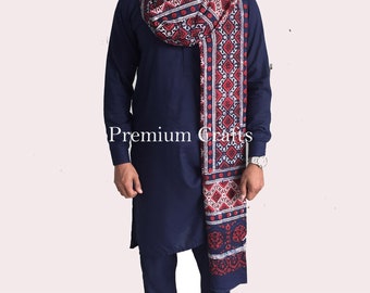 Blocco originale stampato a mano Sindhi Ajrak - Paat singolo