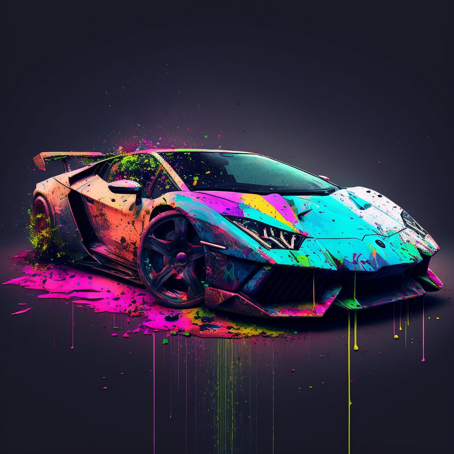 Set of 3 Printable Lamborghini™ Wall Art | Modern Lambo Digital Wall ...