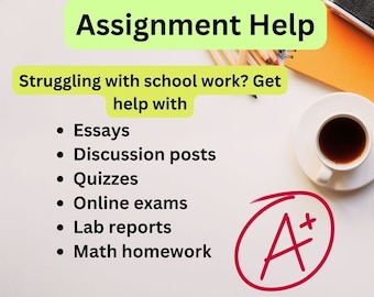 Academic Help/Homework help/Essay writing