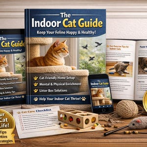 Indoor Cat Care eBook - Enrichment & Health Guide (Digital Download)
