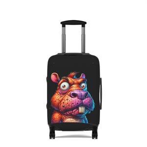 Fun Animal Design Luggage Cover: Travel Suitcase Protector