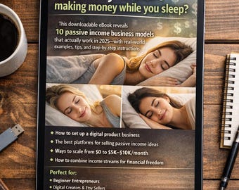 10 Passive Income Online Business Ideas for Moms (Digital eBook)