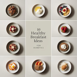 10 Healthy Diabetic Breakfast Recipes PDF – Easy Low Carb Meals for Busy Mornings – Instant Download eBook , Meal Plan Friendly