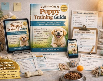 Complete Puppy Training Guide | Step-by-Step Digital Manual for New Dog Owners & Puppy Care
