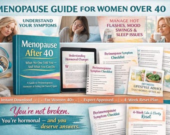 Menopause After 40 eBook | Perimenopause Guide for Women | Hormone Health, Menopause Symptoms | Self Care