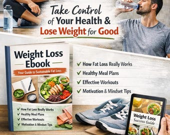 Sustainable Weight Loss Ebook: Healthy Lifestyle Planner (PDF)