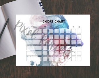 Betta Chore Chart 2 Kids Printable Chore Chart Letter and A4