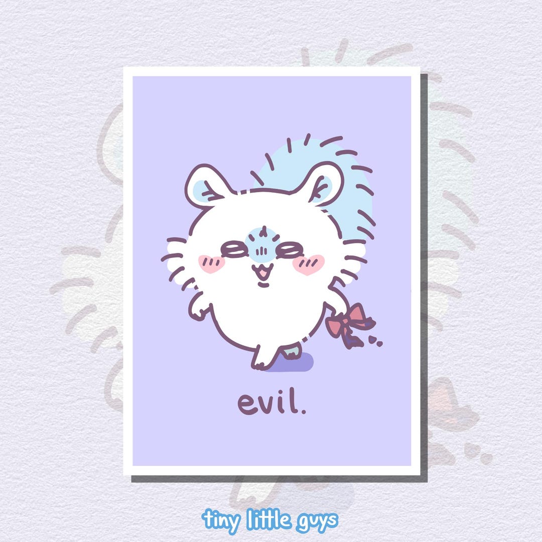 Momonga Evil. 5x7 Print - Etsy