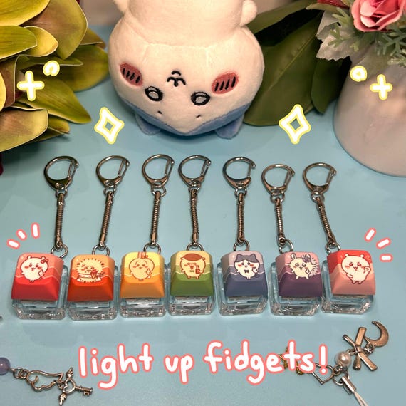 Chiikawa & Friends Clicker Keycap Keychains Clicky Fidget Toy - Etsy