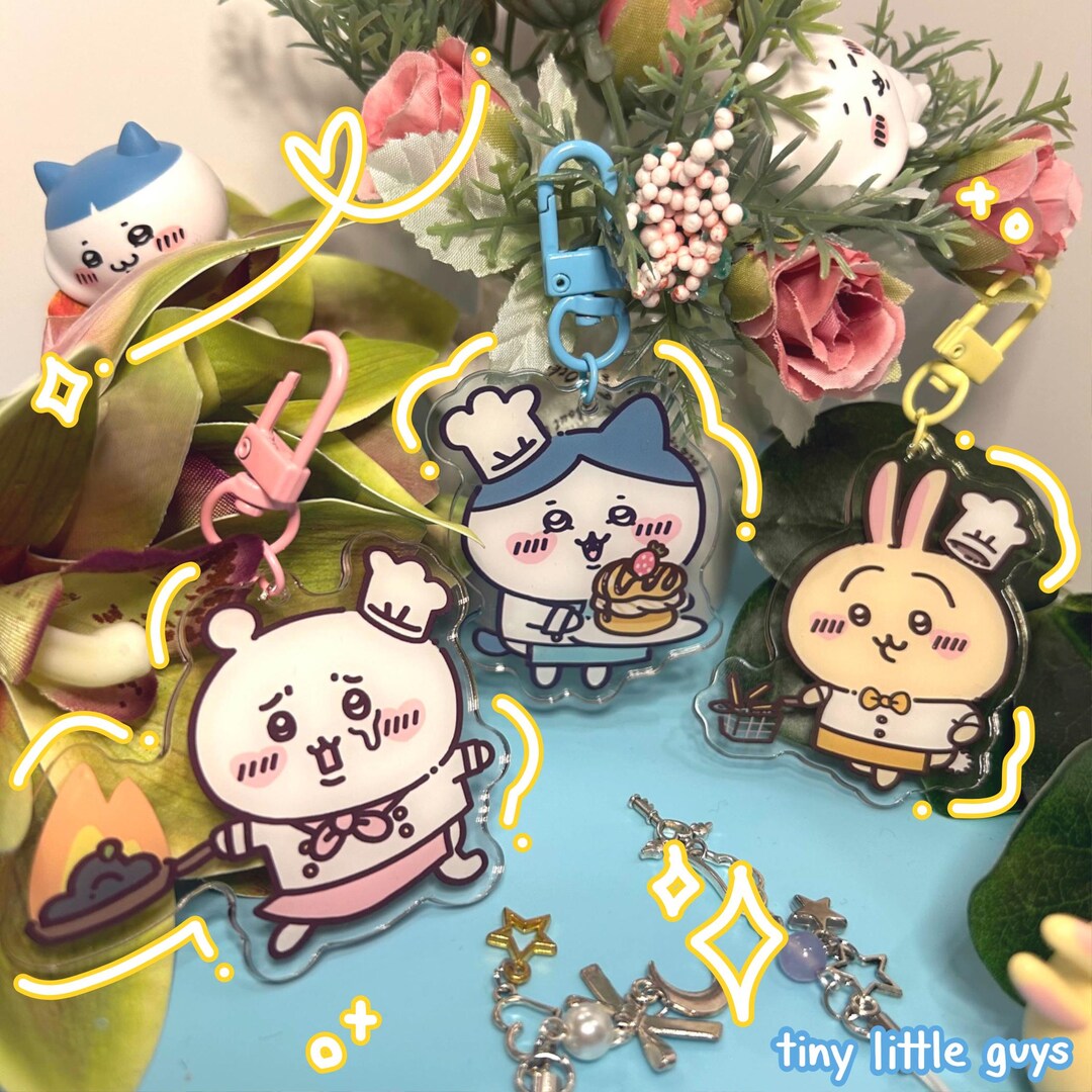 Chii Kawa & Friends Cooking Gradient Acrylic Keychains - Etsy
