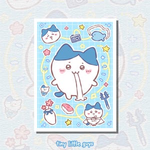 Hachiware Pattern Chiikawa & Hachiware Deco Style 5x7 Print - Etsy