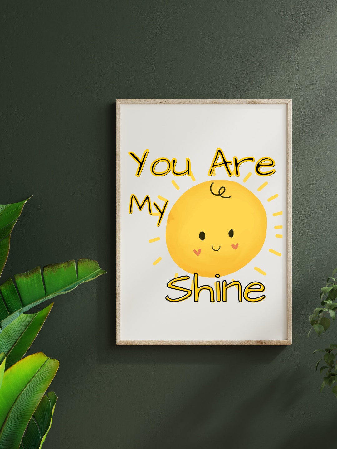 You Are My Sunshine Wall Art, Nursery Wall Art, Sunshine Wall Decor
