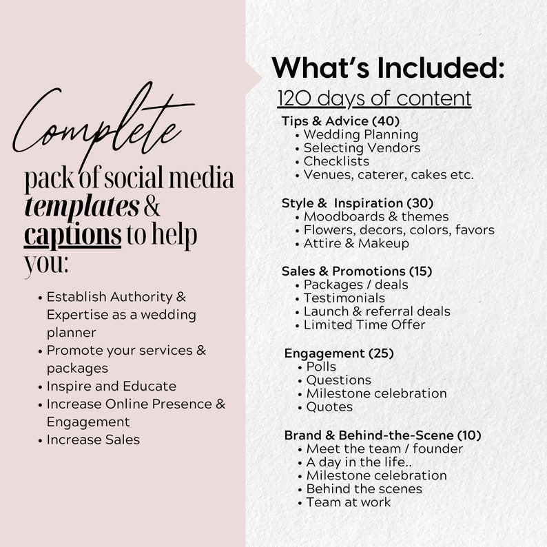 Sage Green Wedding Planner Instagram Templates With Captions, Editable