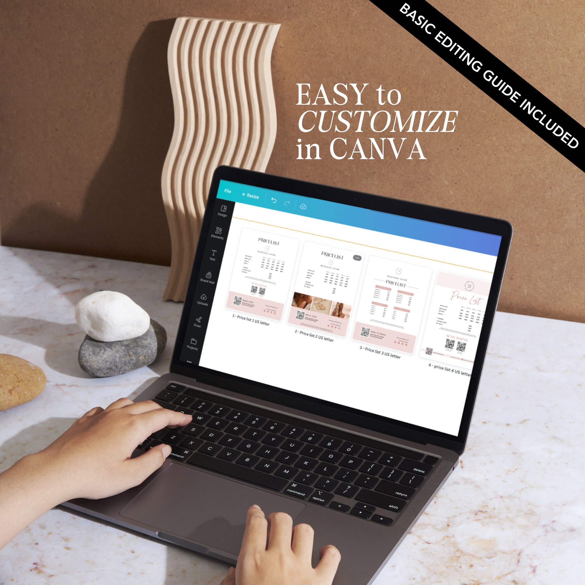 Permanent Jewelry Price List Sign Permanent Jewelry Editable Template