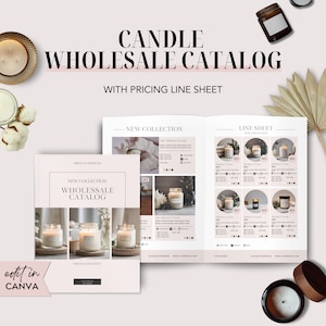 Product Catalog Template Canva, Wholesale Catalog Template, Catalog Template Canva, Product Catalogue, Line Sheet Template