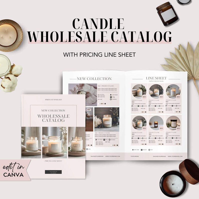Product Catalog Template Canva, Wholesale Catalog Template, Catalog