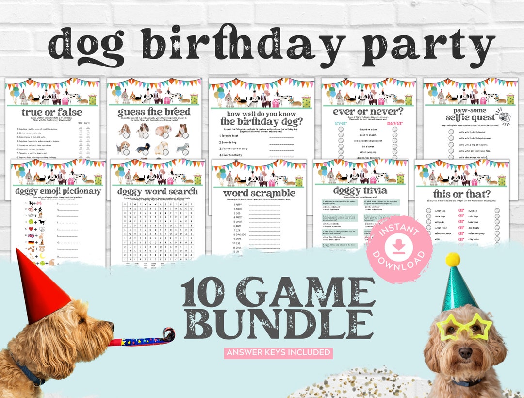 Dog Birthday Party Games Printable Puppy Party Games Puppy Etsy dog-birthday-party-games-printable-puppy-party-games-puppy-etsy
