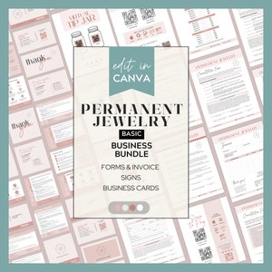 Kit de démarrage d'entreprise de bijoux permanents Formulaires de consentement pour bijoux permanents Carte d'entretien pour bijoux permanents, outils pour bijoux permanents CT07