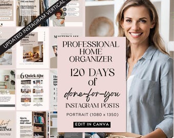 Home Organizing Instagram Post, Home Organization Instagram, Organizer Marketing Template, Social Media Template for Professional Organizer