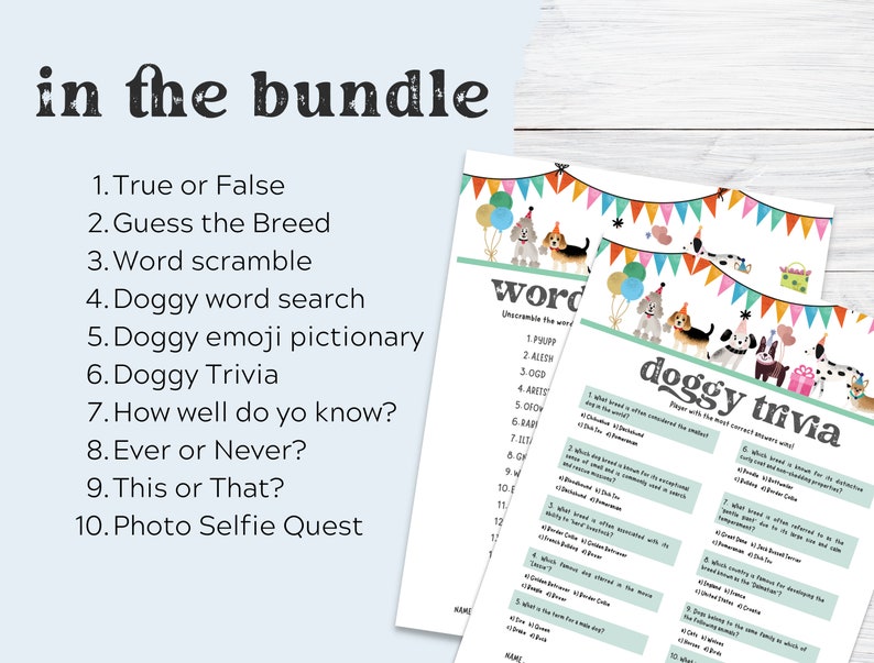 Dog Birthday Party Games Printable Puppy Party Games Puppy Etsy dog-birthday-party-games-printable-puppy-party-games-puppy-etsy