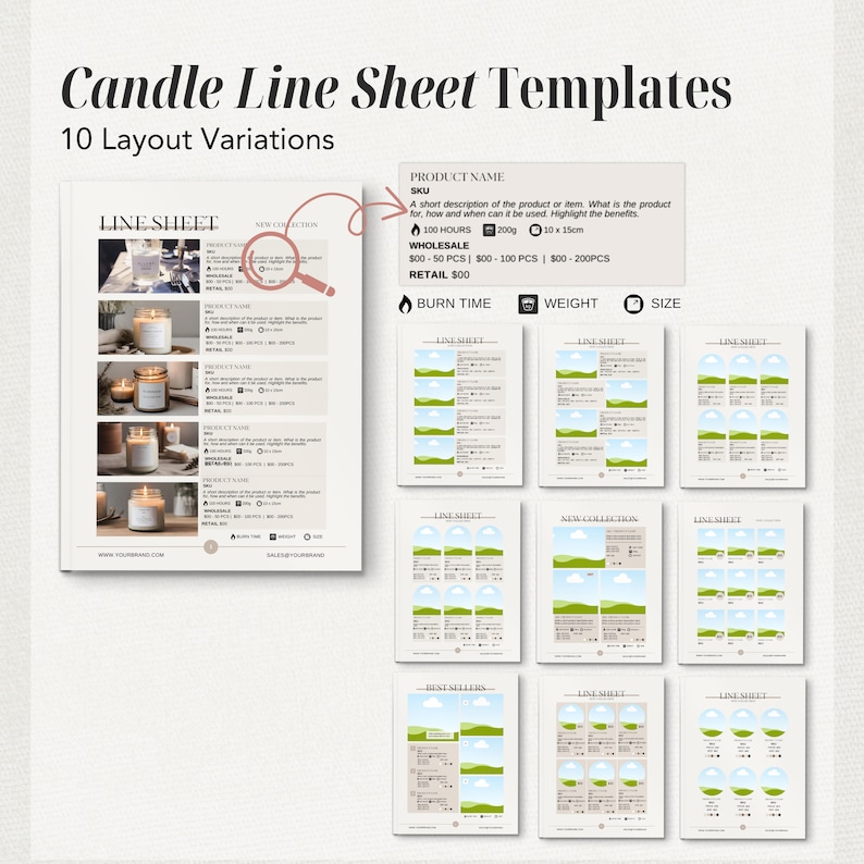 BOHO Candle Wholesale Catalog, Candle Wholesale Catalog Template
