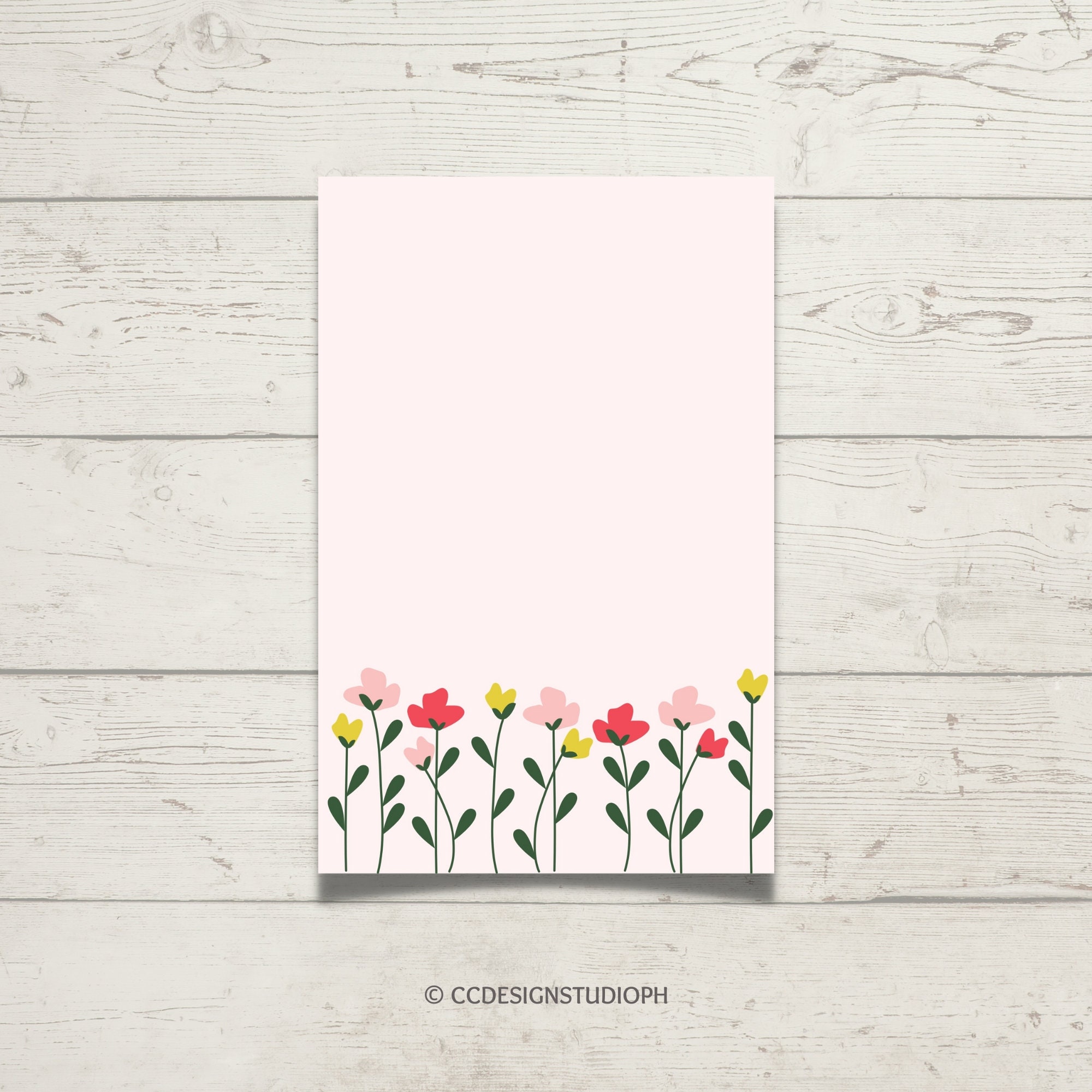 Floral Printable Letter Paper Printable Letter Paper - Etsy