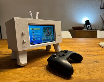 Perfektes Geschenk - Nintendo Switch Steinzeit Fernseher in Marmoroptik