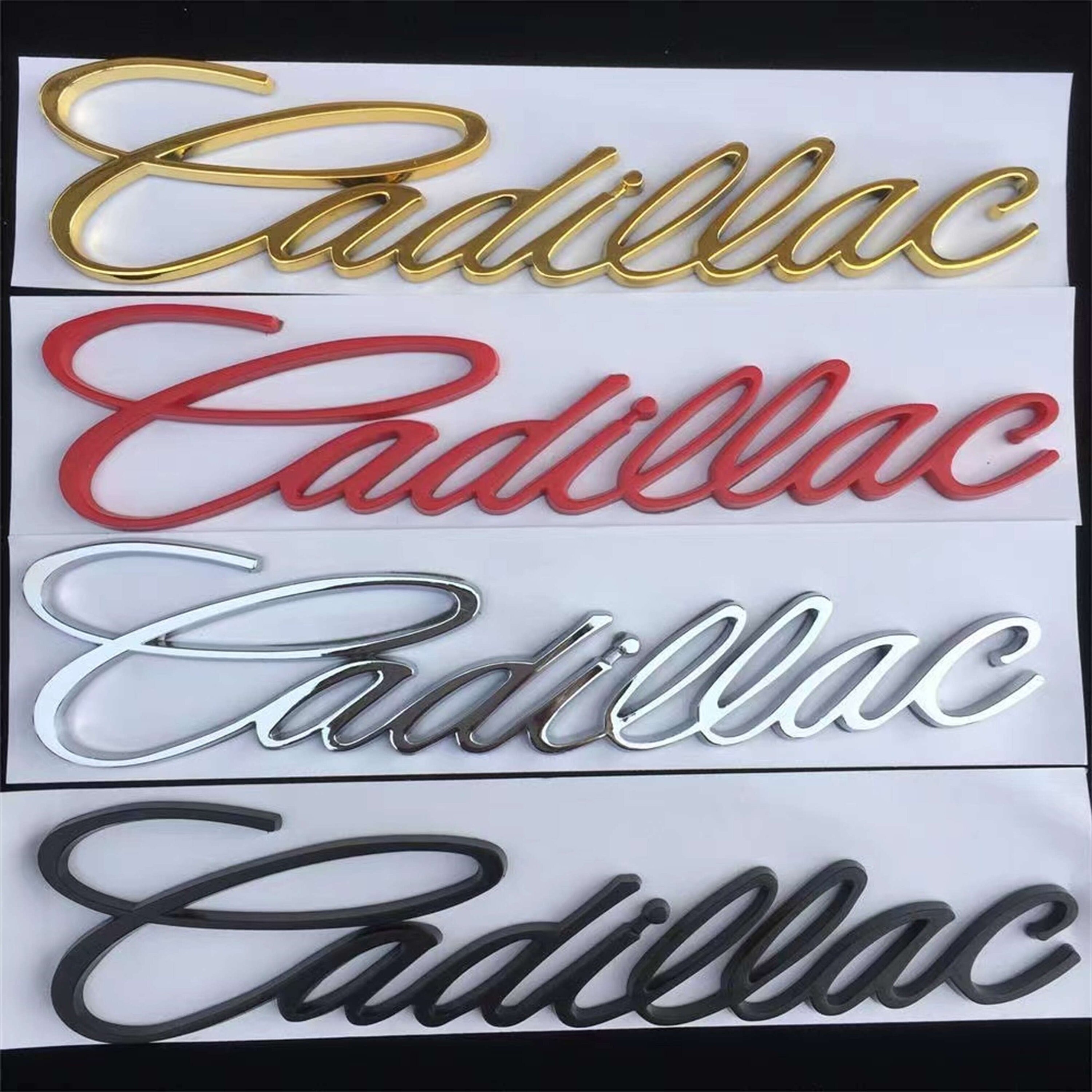 Cadillac Car Emblem Metal Kit Car Tail Label Sticker Etsy