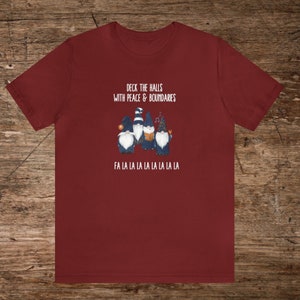 Funny Christmas Gnome Shirt, Unisex Short Sleeve Tee, Christmas Gnome Graphic T-shirt, Christmas Novelty Tees for Women, Cute Holiday Tee