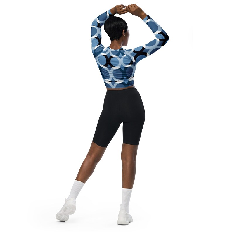 Recycled long-sleeve crop top main image 0
