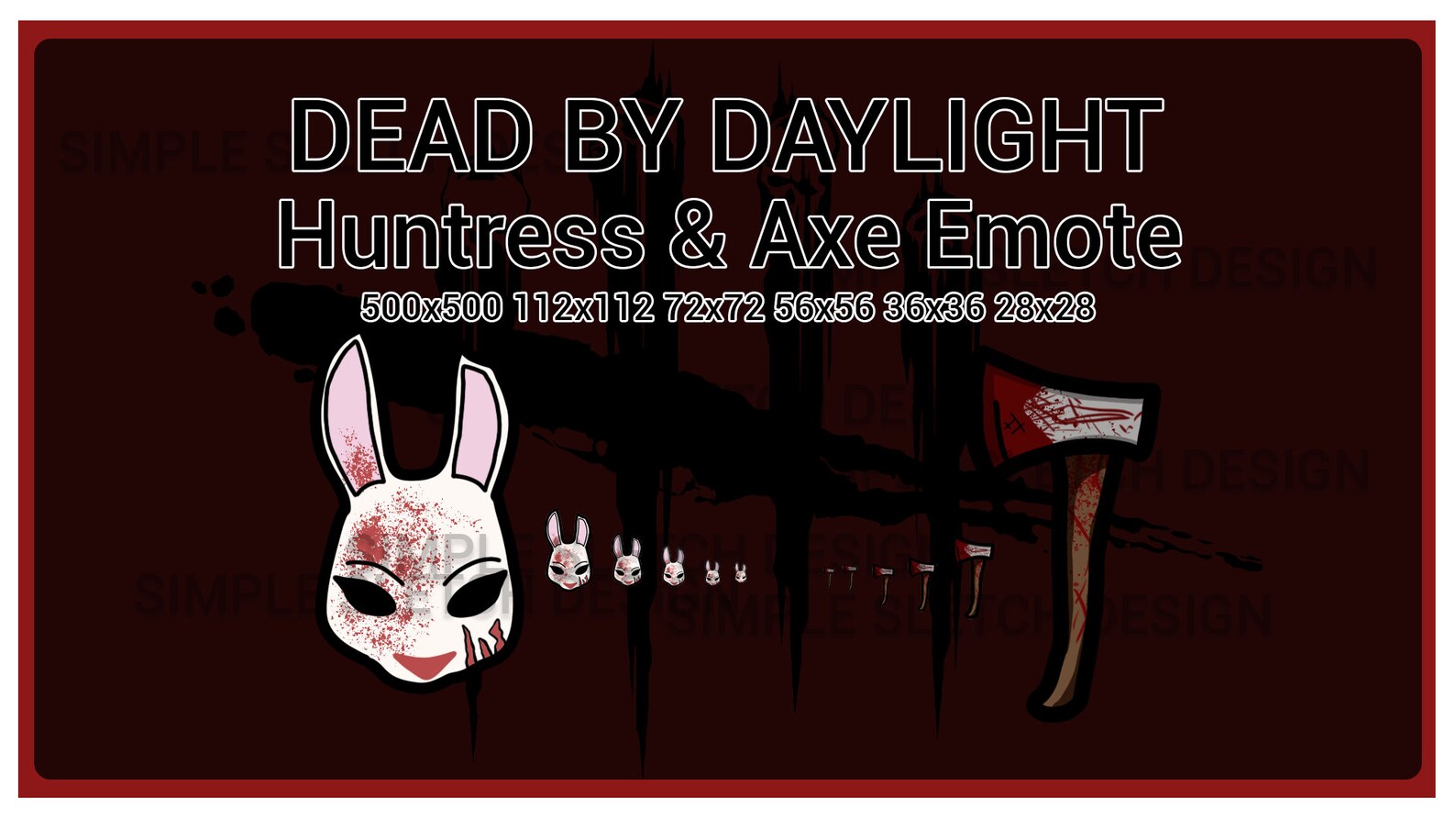 Dead by Daylight (huntress Twitch and Discord Emotes) - Etsy