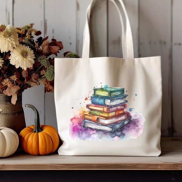 Make A Library Tote Bag, Library Shirt, or Library Sign with these Cute Books Clipart