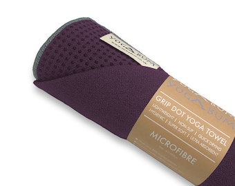 Eco Yoga Towel - Dark Purple - Yogabum