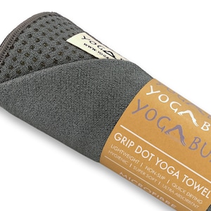 Toalla de yoga ecológica - Gris pizarra - Yogabum