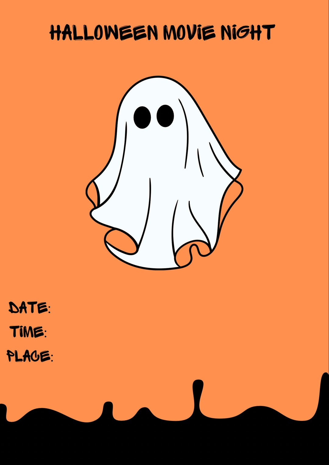 Halloween Movie Night Etsy